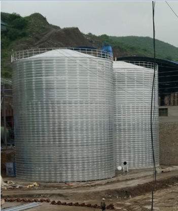 托喀依乡粮食钢板仓的安装全过程不用热焊接